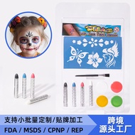 Body Paint Crayon Face Paint Funny Christmas Halloween Oil Paint Children Paint Cream Football Face 
