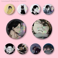 S-Shota A-Aizawa Enamel Pin Tinplate Round Brooch Cosplay Nijigen Otaku Culture Badges 58mm 44mm 32m