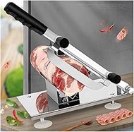 EULANGDE Thickened Upgraded 304 Stainless Steel Meat Cutter Manual Frozen Meat Slicer Beef Mutton Roll Food Slicer Slicing Machine for Home Cooking of Hot Pot Shabu Korean BBQ