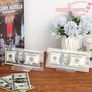 CHIHIRO1BFT8 Dollar Bill Picture Frame Holder,  Acrylic With Base Acrylic Display Frame, Commemorati
