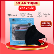 Combo 1000 Cái Khẩu Trang 5D AN THỊNH 3 Lớp Kháng Bụi Dùng một lần che mặt mask Nhung kháng khuẩn
