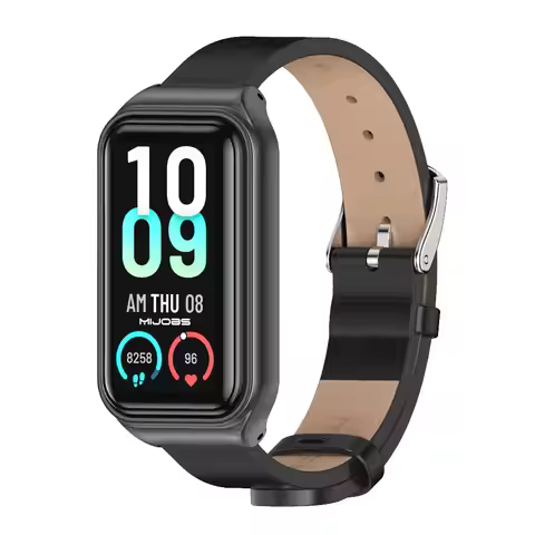 Leather Strap For Amazfit Band 7 Global Version Smart Bracelet Band For Amazfit Band 7 Wristband Sma