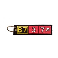 Airport Taxi Way Sign Keychain Boeing 737