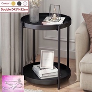 A 11 Steel Round Tray Designed Coffee Table Side Table (D42cm*H52cm)