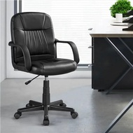 【24 Hours Shipping】 Gaming Office Chair Adjustable Faux Leather Swivel Office Chair Black Computer Armchair Desk Gamer Ergonomic Free Shipping Cover