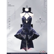 ICOS Fate/stay night Altria Pendragon Full black silly dress cosplay costume