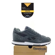 Reebok Classic Leather Gray White Shoes 100% Store Guarantee - Gray, 40