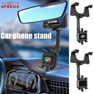 Perodua In-Car Rear View Mirror Phone Holder Car Mirror Mount GPS DVR Holder 360 Degree Rotated Stand For Perodua Alza Aruz Myvi Axia Ativa Bezza Viva Kembara Kancil