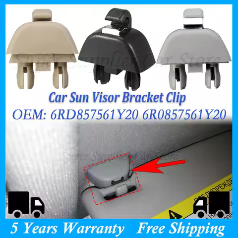 2x Sun Visor Bracket Clips For Audi A6 C6 VW Passat B7 Polo Up! Skoda CITIGO RAPID Seat MII S6RD8575
