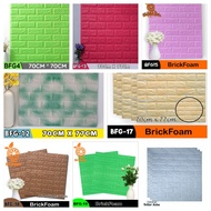 UR316 Wallpaper Foam Wallpaper 3D MotifBrickfoamWallpaper FoamMatte Gl