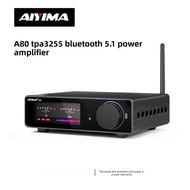 AIYIMA A80 Stereo Power Amplifier HiRes TPA3255 DAC Bluetooth PFFB 300Wx2 Class D 2.0 Digital Amp