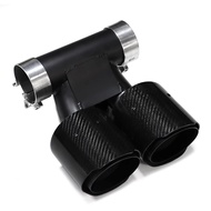 1 PCS Dual Carbon Fiber Car Exhaust Tip For Porsche 718 Cayman Boxster 982 (2016-Up) Muffler Tip Tai
