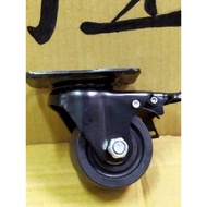 3 "Flat Heavy American Wheel/Movable Wheel/Brake Wheel/Fixed Wheel (With Bearing)