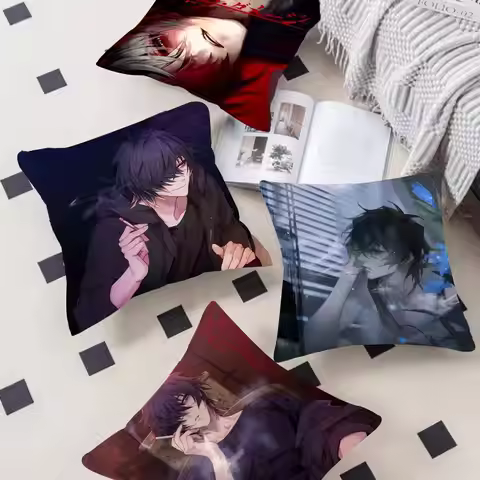 Anime Towa S-Slow D-Damage Double-sided Printed pillow cover Short plush Suitable living room bedroo
