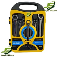 Ring Spanner Set 7pcs Ring Spanner 8-19mm Wrench Ratchet EDTRON