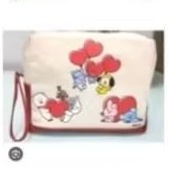 Korean/Olay/BTS Cosmetic Pouch