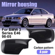 For BMW E46 Car Side Mirror Cover Trim Rearview Mirror Garnish For BMW 316i 318i 318d 320d 320i 323i