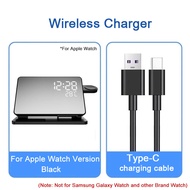 ZUZG 15W 4 in 1 Wireless Charger For iPhone 17~12 Series Samsung Galaxy S25 S24 S23 S22 Alarm Clock 