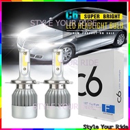 C6 Headlight LED H1 H3 H4 H7 H11 9005 9006 Fog Light Bulb Fog Lamp H7 2pcs