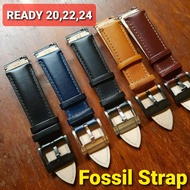 Tali Jam Tangan Fossil Strap Kulit Jam Cowok Cewek Tali Kulit 22mm Quick Release