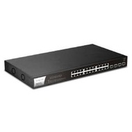 [DrayTek網路交換器]VigorSwitchP1281x(24*Gigabit Ethernet with PoE+4*10G-SFP smart switch)【24期+含稅免運.下單前,煩請電聯(留言