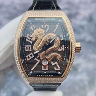 Franck MULLER Frank MULLER V45 Series Chinese Dragon Rose Gold Material Rear Diamond Automatic Mechanical Watch Men