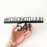 MSPGA - Acrylic HDB Unit Number, Condo Unit Number, Address Sign, Door Sign, Gate Sign