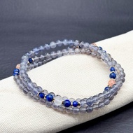 Zen | 108念珠 堇青石 青金石 太陽石 白水晶(六字大明咒)