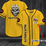 (in stock) [Custom Name] Iron Maiden Band MenWomen Baseball Jersey (free nick name and logo)
