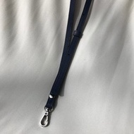 皮革頸掛繩 手機頸掛繩 Adjustable Leather Lanyard Navy Blue