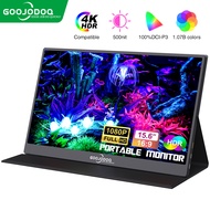 Goojodoq Portable Monitor for Laptop 15.6'' 1920*1080P FHD IPS Display USB-C HDMI Portable Monitor f