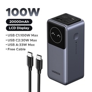 UGREEN Laptop PowerBank 130W 20000mah 200W 25000mAh Super Fast Charging for Laptop Dell MacBook air 
