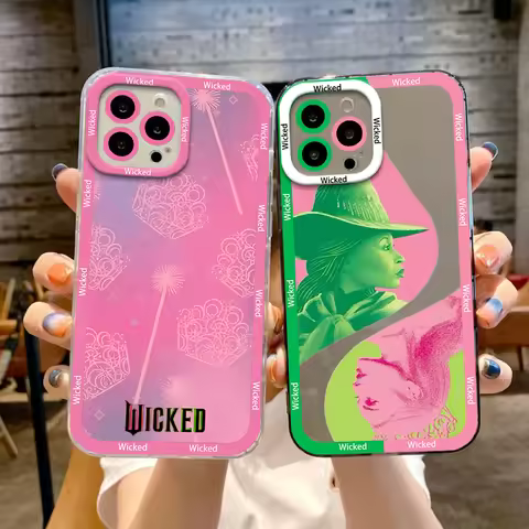 W-Wicked Part One Movie G-Glinda Phone Case For iPhone 16 12 13 14 15 Pro Max Plus Shockproof Soft C