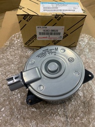 มอเตอร์พัดลม หม้อน้ำแท้  รหัส 16363-0M020 TOYOTA VIOS YARIS2002-2013 ALTIS 02-09เครื่อง1.8ตัวหนา แท้ใหม่