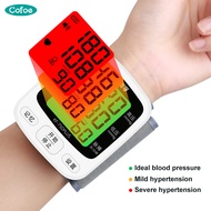 Cofoe USB Charging Wrist Blood Pressure Meter for Dual User Digital Automatic High BP Check Monitoring Machine Set Original Rechargeable Hypertension Monitor with Charger Sphygmomanometer KF-75DPLUS