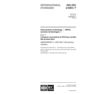 ISO/IEC 23001-7:2016 Information technology — MPEG systems technologies — Part 7: Common encryption 
