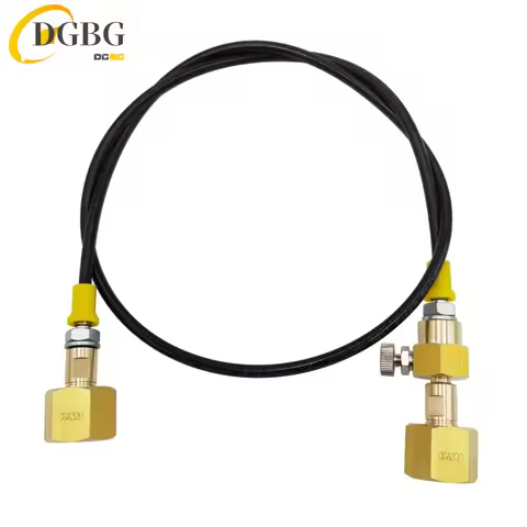 Charging Adaptor Transfer for Argon/CO2 Tank Refill Station W/90cm Hose CGA320 W21.8-14 DIN477