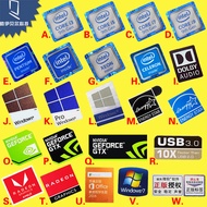 2025 Decorative Sticker Desktop Laptop 9th Generation CPU9 Generation core i3i5i7i9 Concealer Label