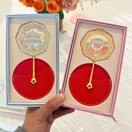 Xi'an Handheld Antique Makeup Mirror Clock Tower Dayan Tower Chinese Style Portable Mirror Gift Souv