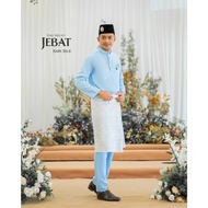 BAJU MELAYU JEBAT CORAK SONGKET PRINTED | BAJU MELAYU MODEN