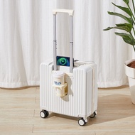 กระเป๋าเดินทาง 18 นิ้ว กระเป๋าลากถือขึ้นเครื่อง suitcase วัสดุ ABS+ PC แข็งแรง ทนทาน