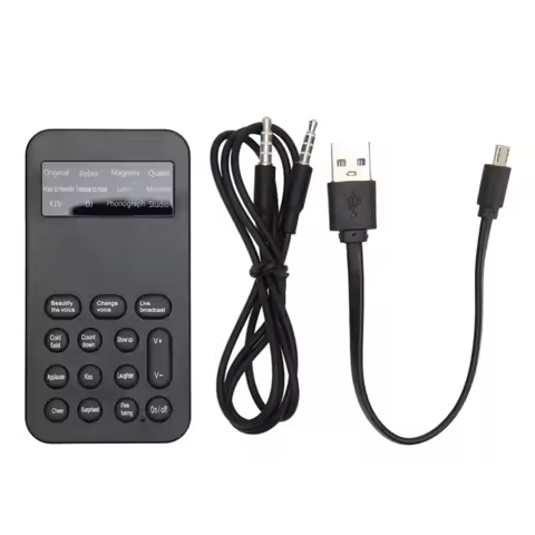 Voice Changer Handheld Voice Changer Device 8 Sound Effects Machine For Phone Calling Gaming