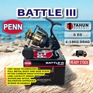 PENN BATTLE 3 SPINNING Fishing Reel Mesin pancing  salt water FULL METAL BODY SW mcm twinpower