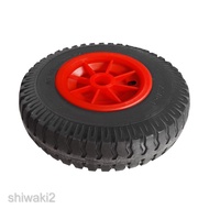 Puncture Proof Rubber Tyres On Red Wheel - Kayak Trolley/Trailer Wheel