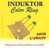 Color Inductor 1/ 4 watt 10uh Inductor Color 10uHRing