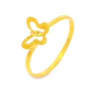 Top Cash Jewellery 916 Gold Butterfly Design Ring