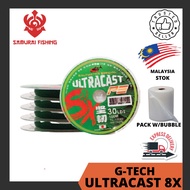 SAMURAI - G-TECH Ultracast 8x Fishing Line 10lb 15lb 20lb 30lb 100m Braided Line Saltwater Fishing L