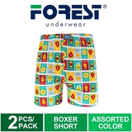 Forest Seluar Dalam Lelaki | (2 Pcs) Forest Men Boxer 100% Cotton Men Underwear Boxer Lelaki Assorte