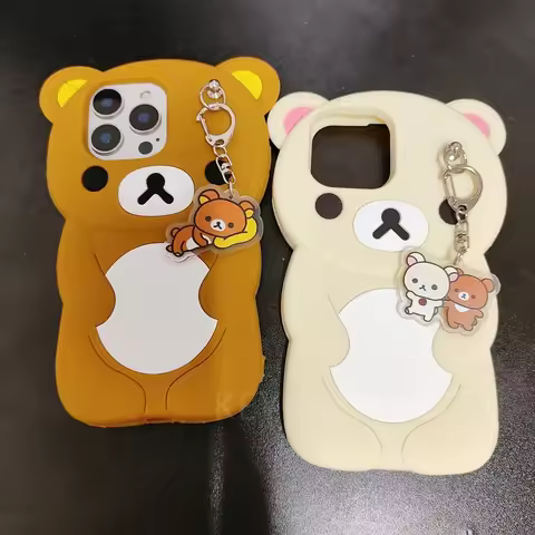 For Samsung Galaxy S25 Ultra S24 S23 Plus S24 Ultra S25Ultra Bear Silicone Soft Cover Case