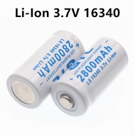 GTL 3.7V 2800mAh Lithium Li-ion 16340 Battery CR123A Rechargeable Batteries 3.7V CR123 for Lase